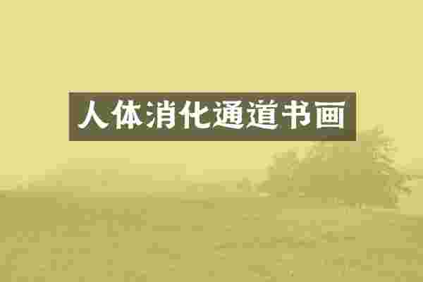人体消化通道书画