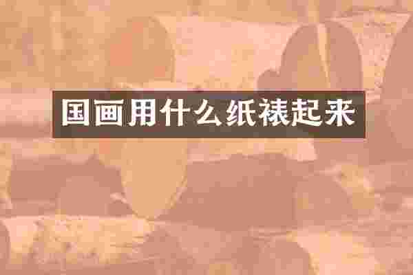 国画用什么纸裱起来