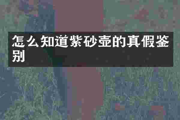 怎么知道紫砂壶的真假鉴别