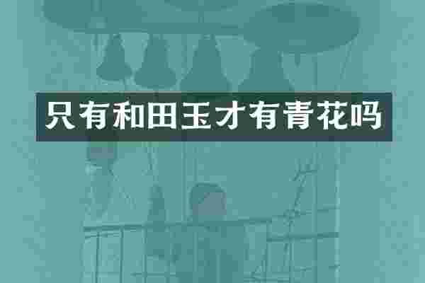 只有和田玉才有青花吗