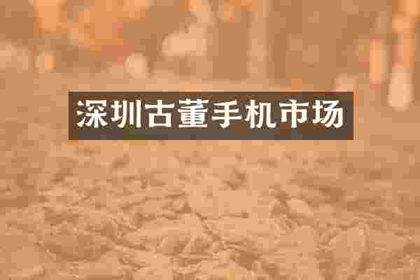 深圳古董手机市场