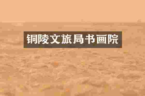铜陵文旅局书画院