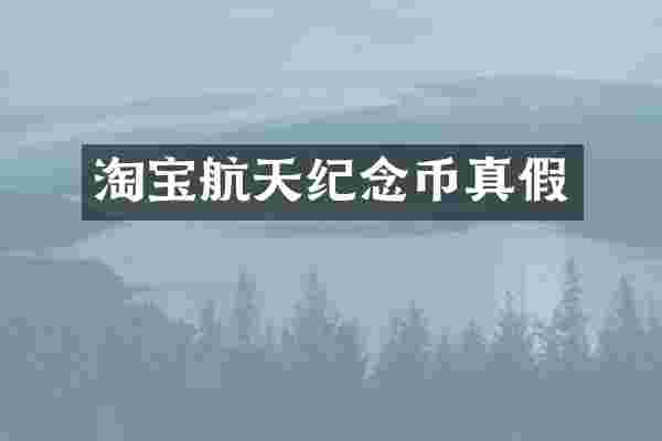 淘宝航天纪念币真假
