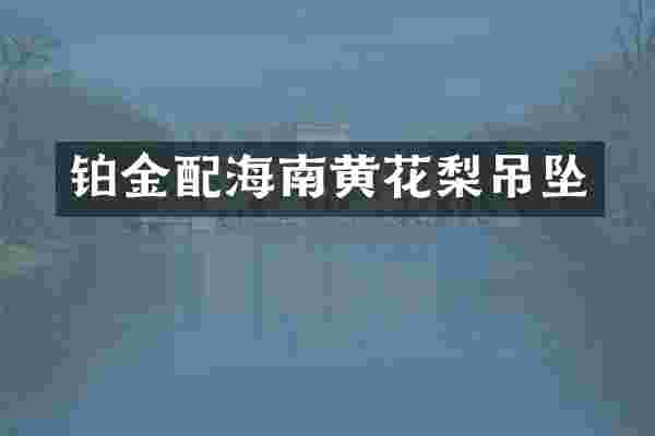 铂金配海南黄花梨吊坠