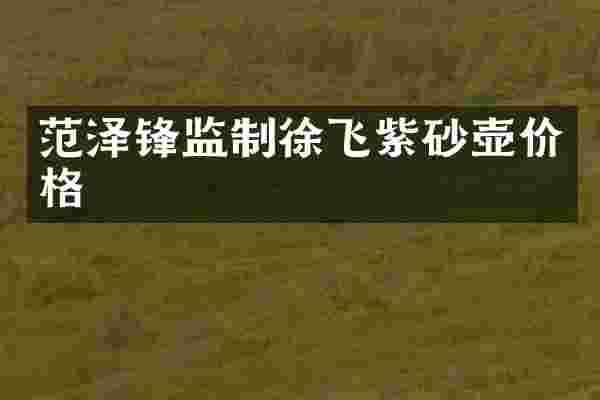 范泽锋监制徐飞紫砂壶价格