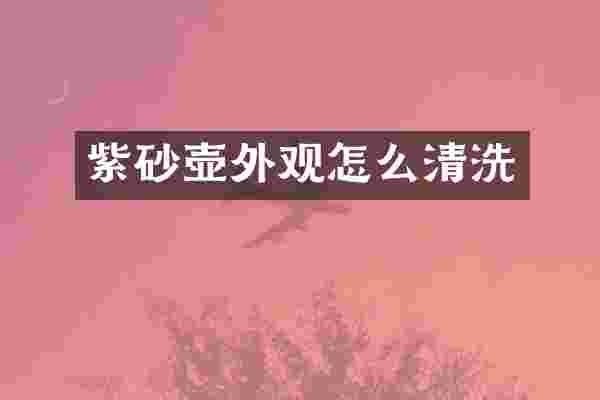 紫砂壶外观怎么清洗