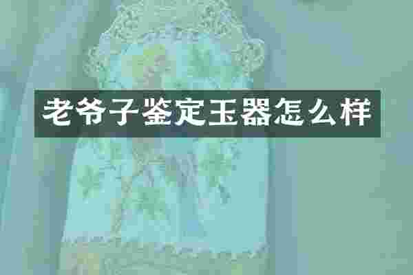 老爷子鉴定玉器怎么样