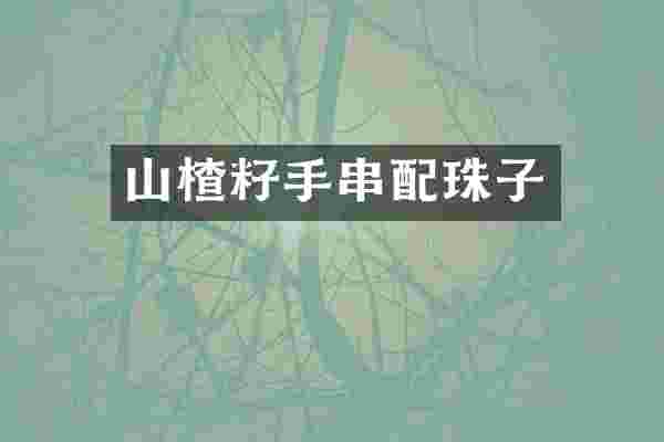 山楂籽手串配珠子