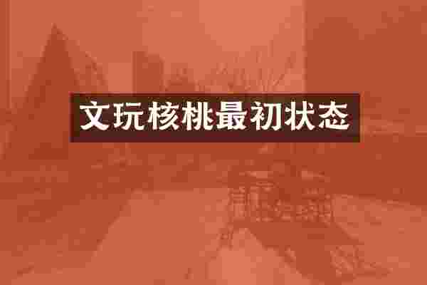 文玩核桃最初状态
