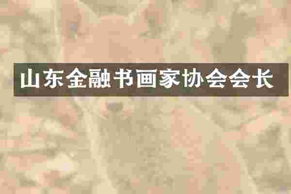 山东金融书画家协会会长