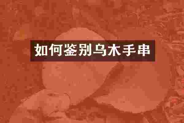 如何鉴别乌木手串