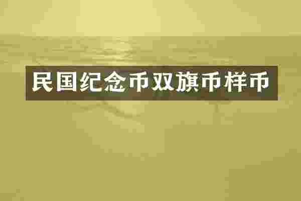 民国纪念币双旗币样币