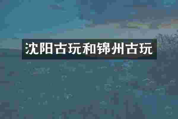 沈阳古玩和锦州古玩
