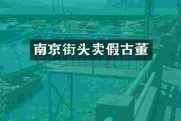 南京街头卖假古董