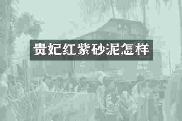 贵妃红紫砂泥怎样