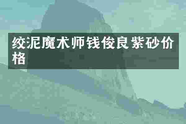 绞泥魔术师钱俊良紫砂价格