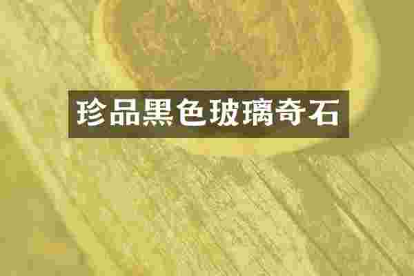 珍品黑色玻璃奇石