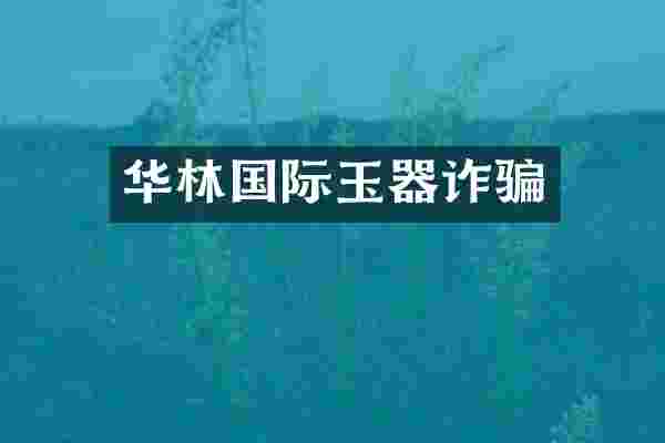 华林国际玉器诈骗