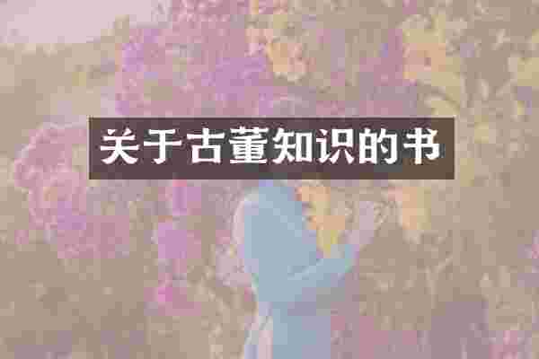 关于古董知识的书