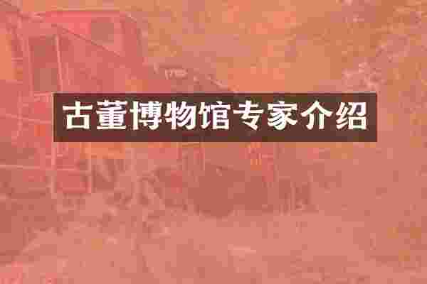 古董博物馆专家介绍