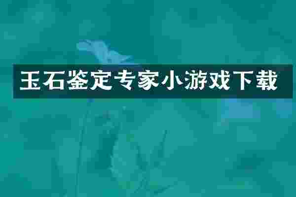 玉石鉴定专家小游戏下载