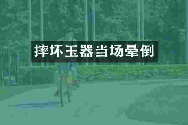 摔坏玉器当场晕倒
