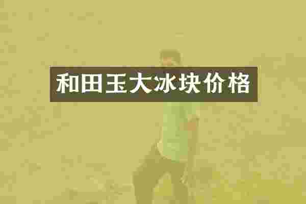和田玉大冰块价格
