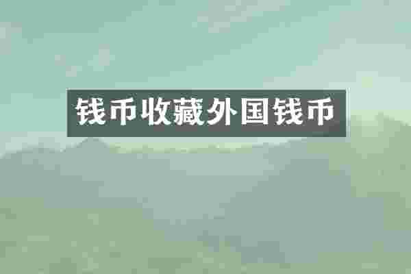 钱币收藏外国钱币