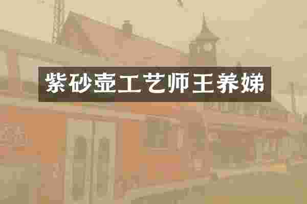 紫砂壶工艺师王养娣