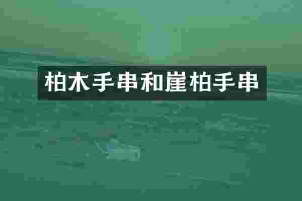 柏木手串和崖柏手串