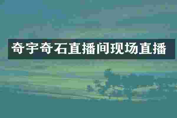 奇宇奇石直播间现场直播
