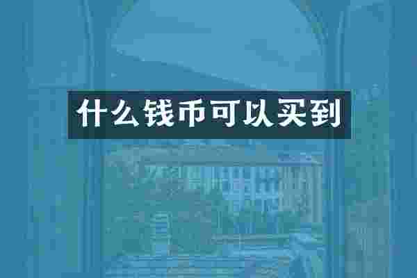 什么钱币可以买到
