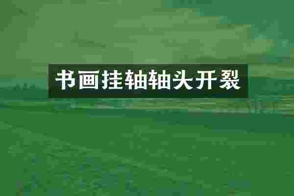 书画挂轴轴头开裂