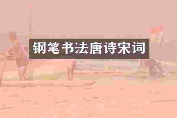 钢笔书法唐诗宋词