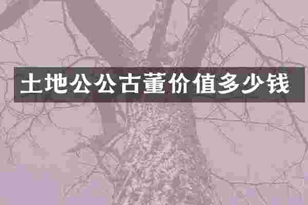 土地公公古董价值多少钱