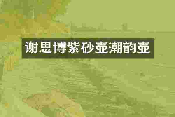 谢思博紫砂壶潮韵壶