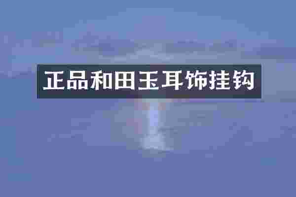 正品和田玉耳饰挂钩