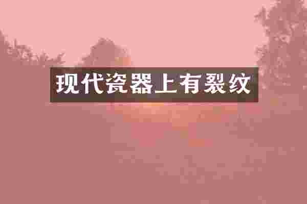 现代瓷器上有裂纹