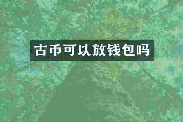 古币可以放钱包吗