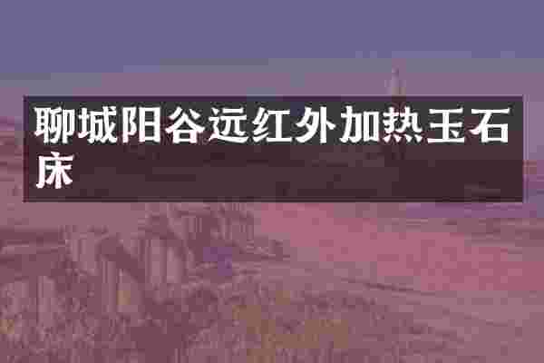 聊城阳谷远红外加热玉石床