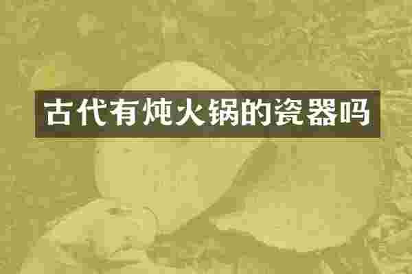 古代有炖火锅的瓷器吗