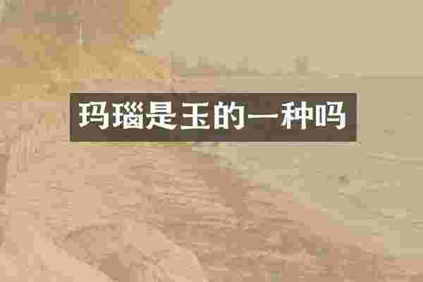 玛瑙是玉的一种吗