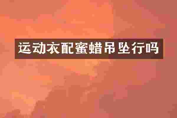 运动衣配蜜蜡吊坠行吗