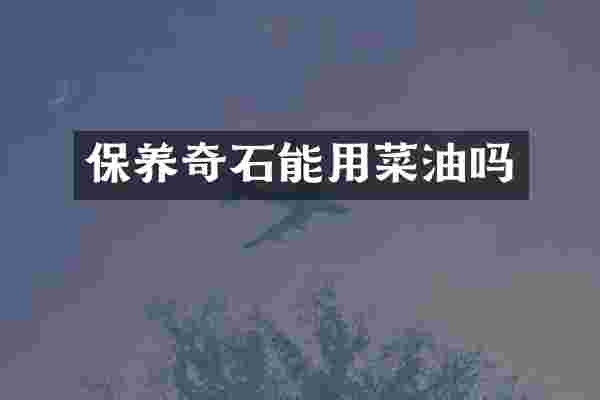 保养奇石能用菜油吗