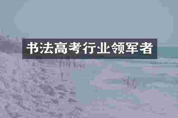 书法高考行业领军者