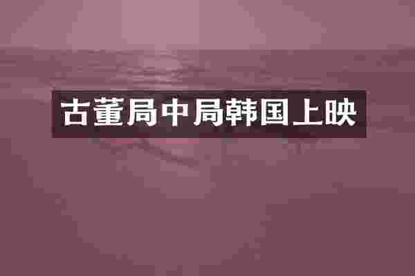 古董局中局韩国上映