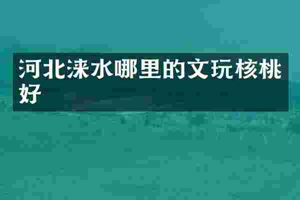 河北涞水哪里的文玩核桃好