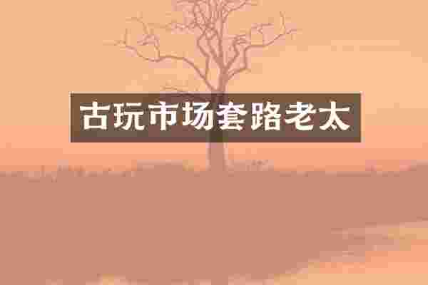 古玩市场套路老太
