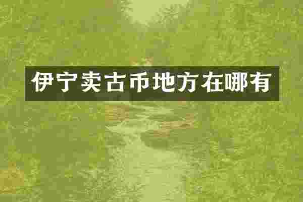 伊宁卖古币地方在哪有