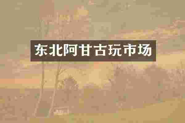 东北阿甘古玩市场